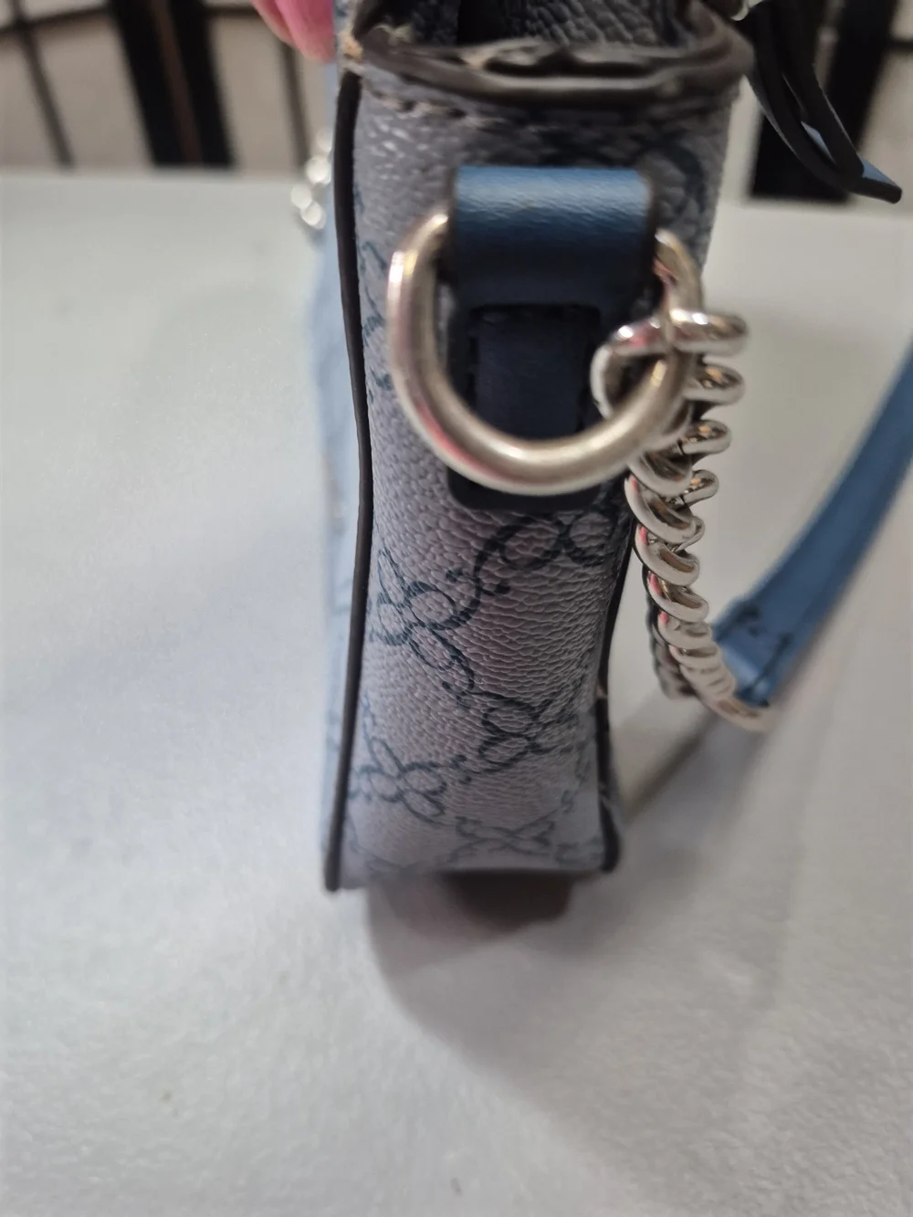 Nine West Colby Blue Patterned Crossbody Bag
